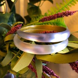 Alexis Bittar Skinny Tapered Bangle (set of 2)